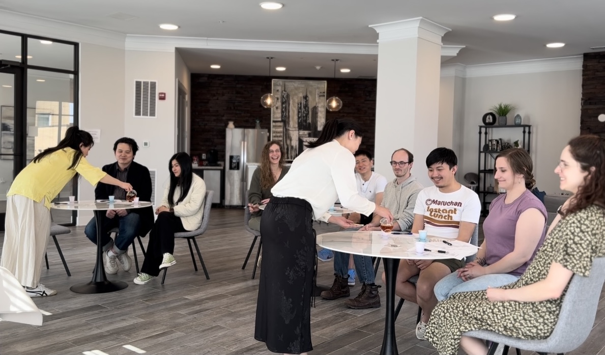 Upon a Tea leading a Spring tea tasting